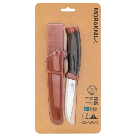 Nóż Morakniv Companion czerwony stal nierdzewna