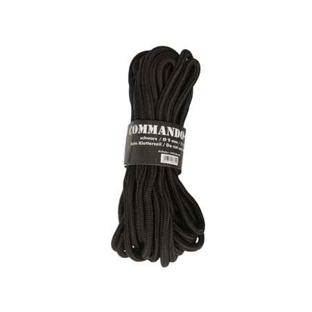 Linka Mil-Tec 9 mm x 15 m czarna