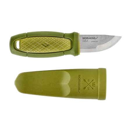 Nóż Morakniv Eldris oliwkowy z zestawem Neck Knife stal nierdzewna