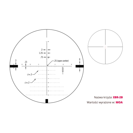 Luneta celownicza Vortex Diamondback Tactical 6-24x50 FFP 30 mm AO EBR-2C