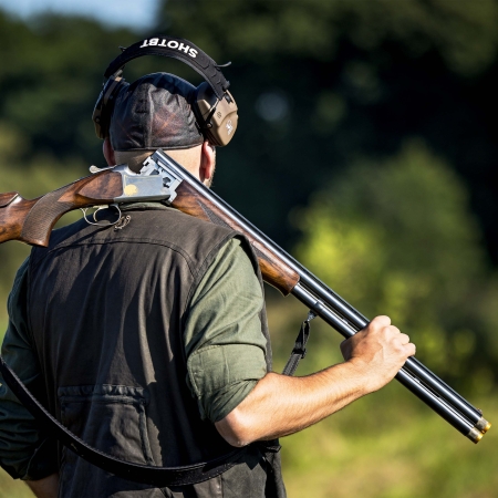 Ochronniki słuchu aktywne RealHunter Active ProSHOT BT brązowe