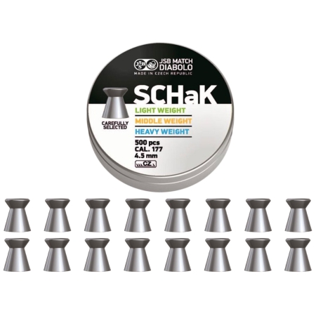 Śrut diabolo JSB Schak 500 LP 4,49/500 0,535 g