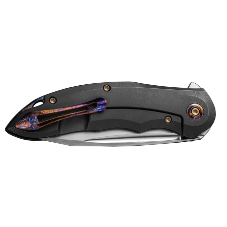 Nóż składany WE Knife Makani WE21048B-3 black / flame