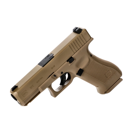 Pistolet wiatrówka Glock 19X 4,5 mm coyote BB CO2