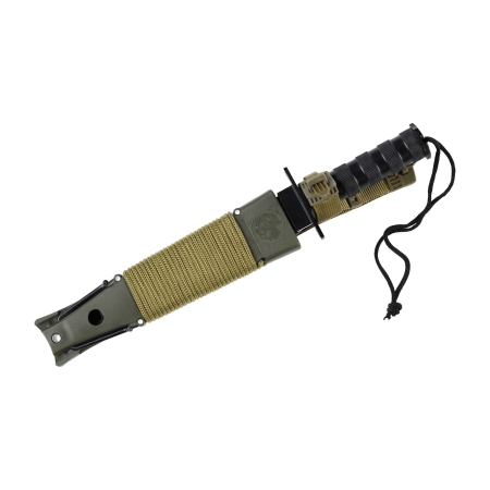 Nóż taktyczny Foxter Rambo zestaw survivalowy 35,5 cm + rzutka