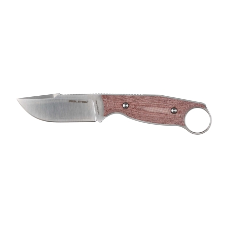 Nóż Real Steel Furrier burgundowy, stała klinga