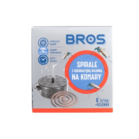 Spirala Bros na komary z dekoracyjną osłonką