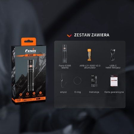 Latarka LED Fenix E35R