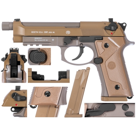Pistolet wiatrówka Beretta M9A3 FM 4,5 mm brązowy