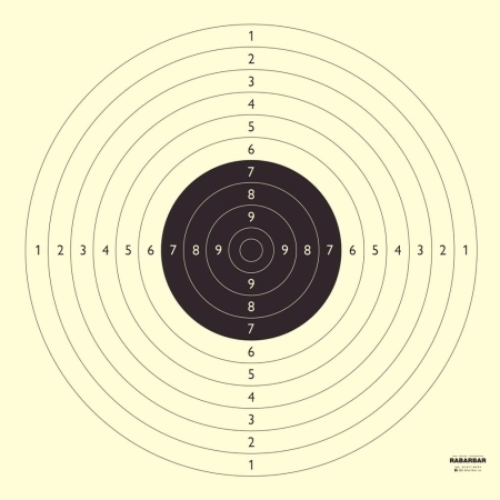 Tarcza strzelecka Olimpijka LUX - pakiet 50 szt. pistolet sportowy