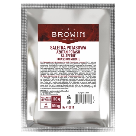 Saletra potasowa Browin do peklowania mięs 100 g