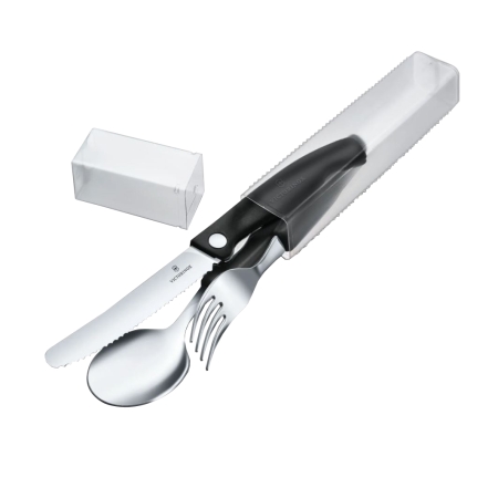 Zestaw sztućców Victorinox 6.7192.F3 (nóż składany, widelec, łyżka) czarny