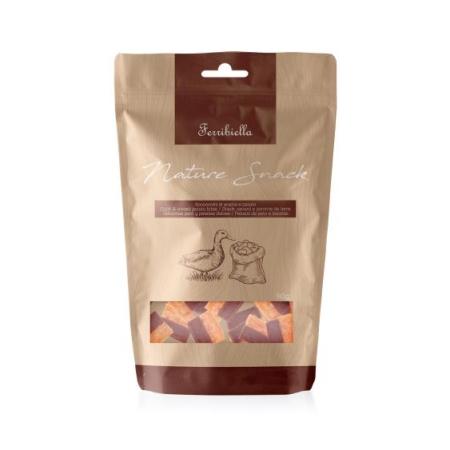 Smaczki dla psa Ferribiella naturalne z kaczki i słodkich ziemniaków 80 g