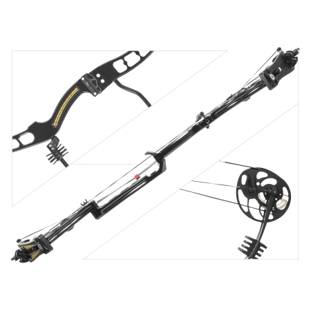 Łuk bloczkowy dla doroslych Ek AXIS 2.5 CNC 30-70 lb 32
