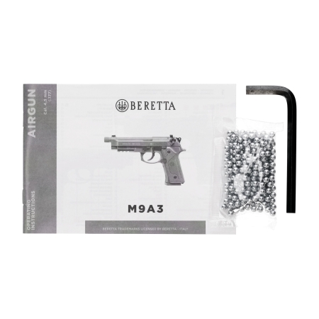 Pistolet wiatrówka Beretta M9A3 FM 4,5 mm inox CO2
