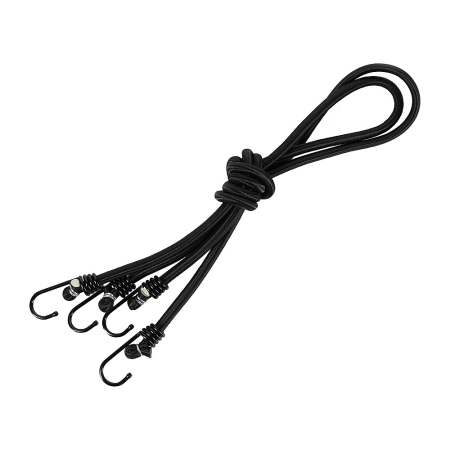 Sznur M-Tac Elastyczny Z Haczykami Black (2 szt.)