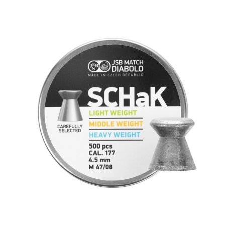 Śrut diabolo JSB Schak 500 LP/LG 4,50/500 0,535 g