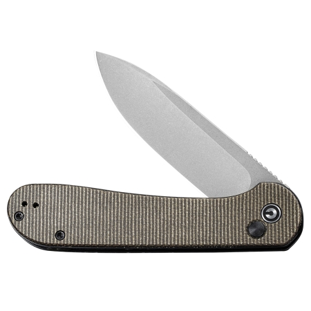 Nóż składany Civivi Button Lock Elementum C2103C dark green micarta