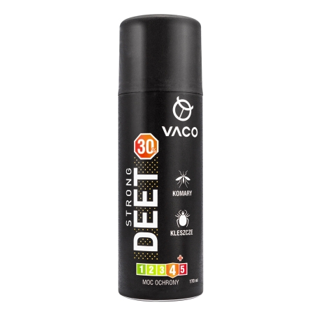 Spray Vaco strong 30 na kleszcze, komary i meszki Deet 30% + Citrodiol 170 ml