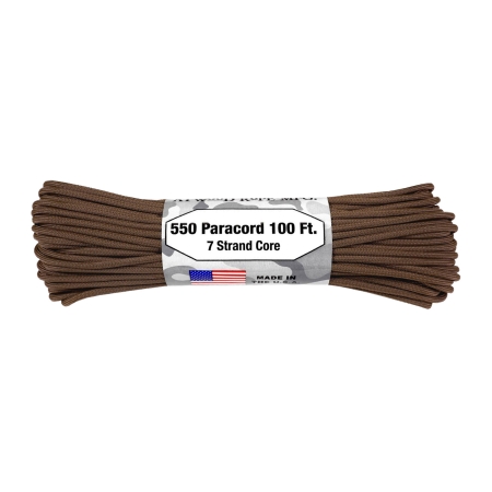 Paracord Atwood Rope MFG 550-7 4 mm 30,48 m  brązowy