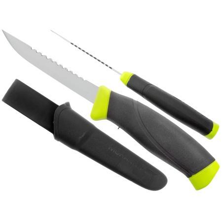 Nóż Morakniv Fishing Comfort Scaler 098 z ząbkami stal nierdzewna