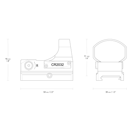 Kolimator otwarty Hawke Reflex Sight 3 MOA Wide View