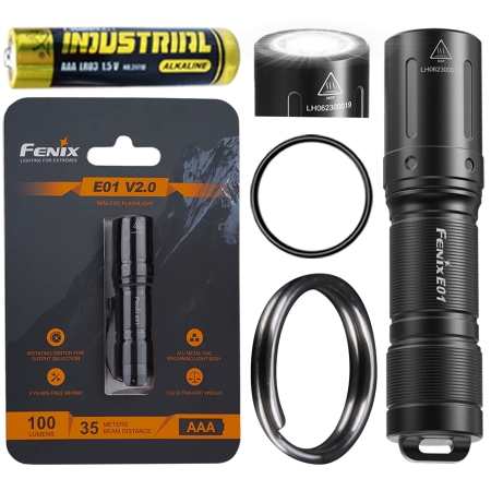 Latarka LED Fenix E01 V2.0 czarna