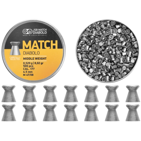 Śrut diabolo JSB Match Middle 4,49/500