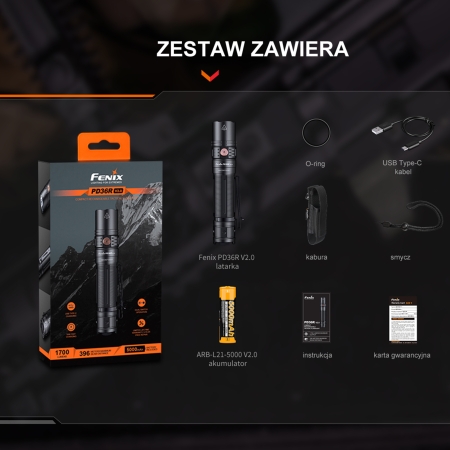 Latarka taktyczna LED Fenix PD36R V2.0
