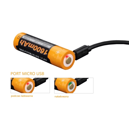 Akumulator Fenix USB ARB-L14U (14500 1600 mAh 1,5 V)