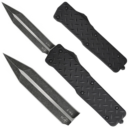 Nóż OTF Templar Knife Large Aluminium Diamond Plate Dagger Black