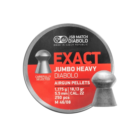 Śrut diabolo JSB Exact Jumbo Heavy 5,53 mm 250 szt.