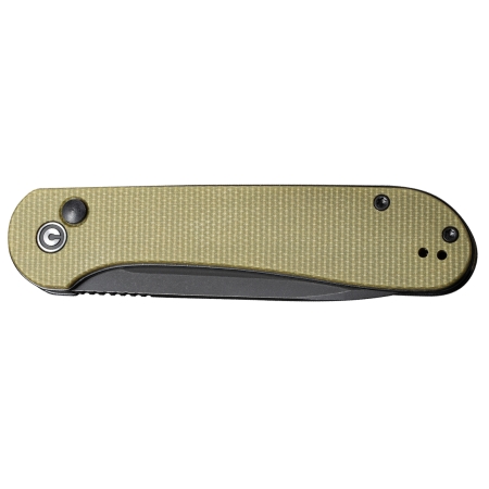 Nóż składany Civivi Button Lock Elementum C2103B olive micarta