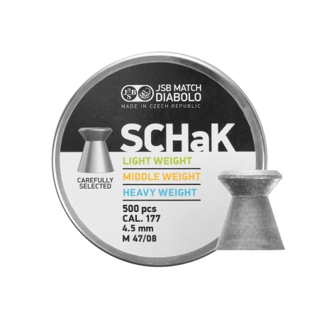 Śrut diabolo JSB Schak 500 4,49 mm 500 szt. 0,500 g