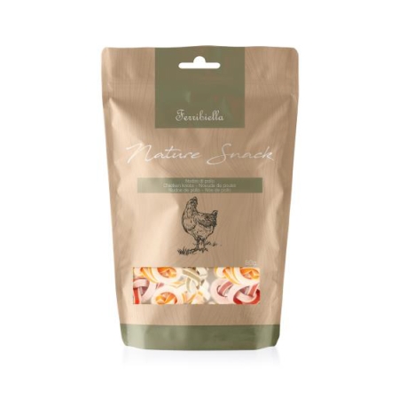 Smaczki dla psa Ferribiella naturalne, drobiowe pętelki 80 g