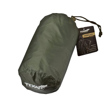 Ponczo Texar ripstop oliwkowe
