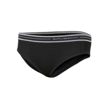 Majtki hipster Brubeck ACTIVE WOOL czarne