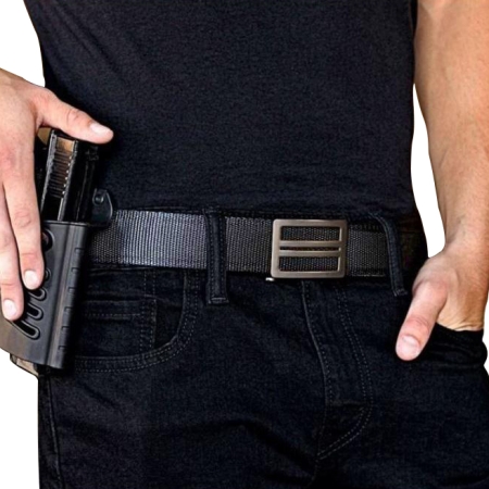 Pas taktyczny Kore Essentials Tactical Nylon Gun Belt GM X1 szary