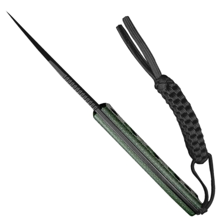 Nóż o stałej klindze Sencut Waxahachie SA11C green micarta