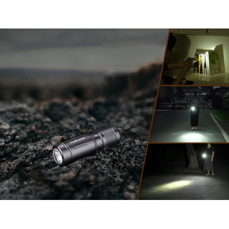 Latarka LED Fenix E02R czarna