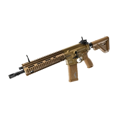 Replika karabinek ASG H&K Heckler&Koch HK416 A5 6 mm brązowa, full auto, elektryczna