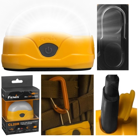 Lampa kempingowa Fenix CL20R pomarańczowa