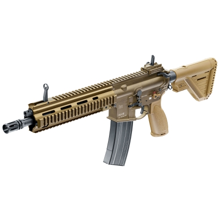Replika karabinek ASG H&K Heckler&Koch HK416 A5 6 mm zielono-brązowa auto green gas