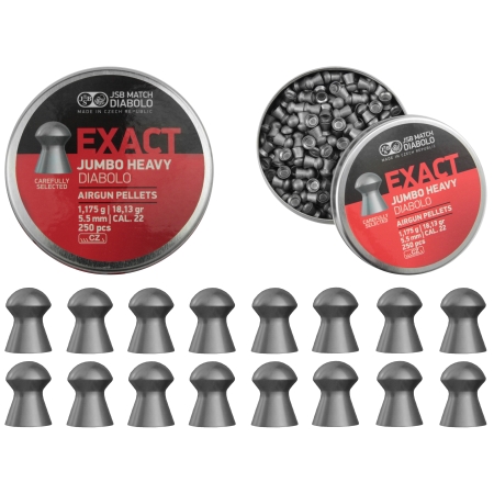 Śrut diabolo JSB Exact Jumbo Heavy 5,52 mm 250 szt.