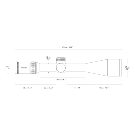 Luneta celownicza Hawke Frontier 30 5-30x56 SF IR LR Dot 16x