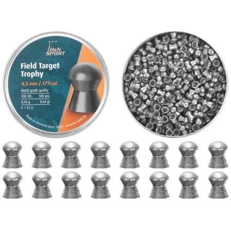 Śrut diabolo H&N Field Target Trophy 4,51mm 500szt.
