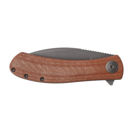 Nóż składany Trollsky Knives Mandu brązowy Micarta