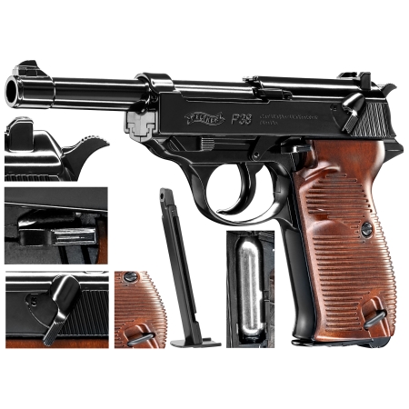 Pistolet wiatrówka Walther P38 4,5 mm CO2 BB
