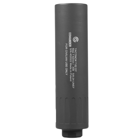 Tłumik do broni Gomander Tactinox 7.62 DT nienasuwany 42 mm 5/8x24 stal nierdzewna czarny