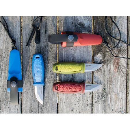 Nóż Morakniv Eldris niebieski z zestawem Neck Knife stal nierdzewna